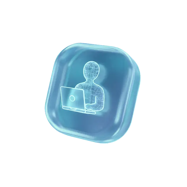 Freelance Visa - Stacked transparent triangular shapes