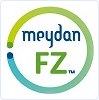 Meydan FZ logo with circular design